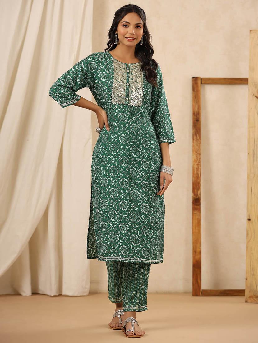 printed kurta pant set  - 20068459 -  Zoom Image - 0