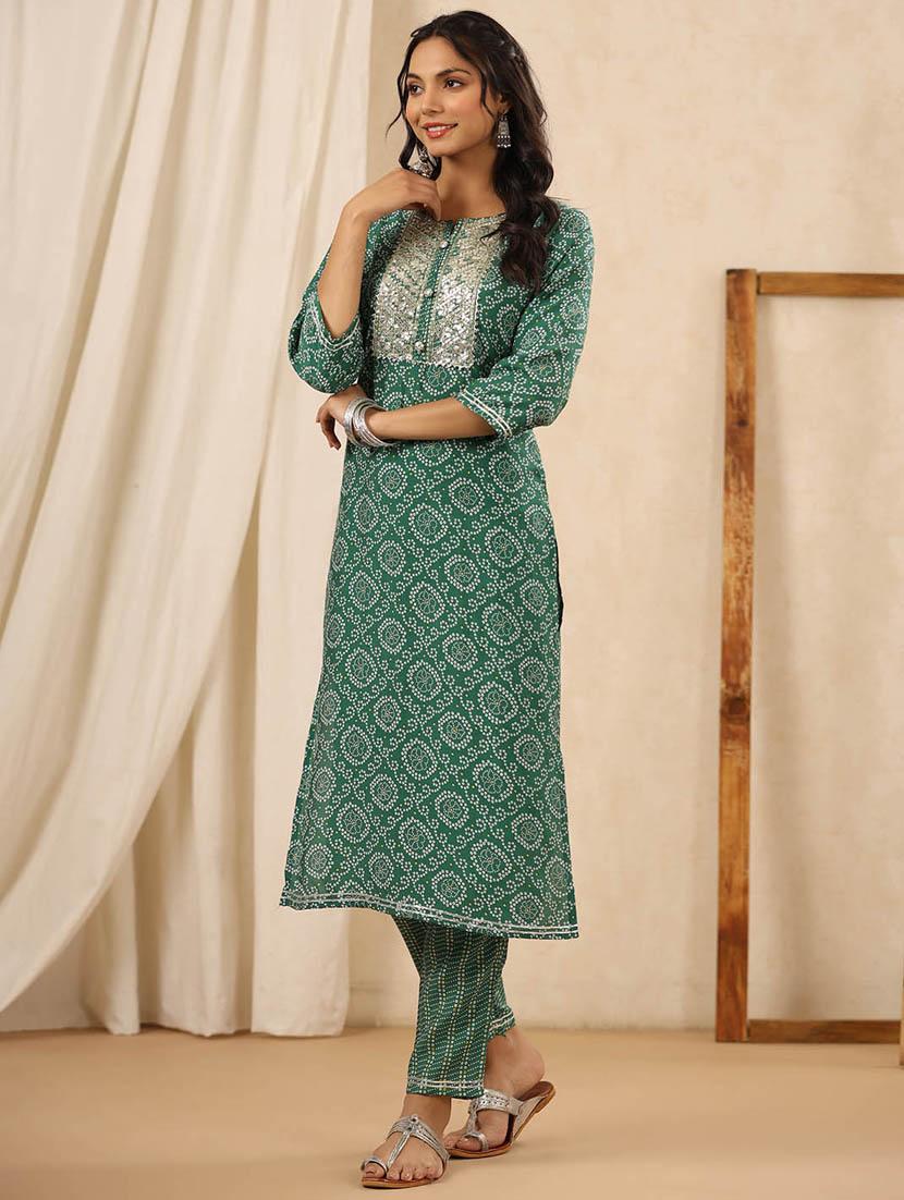 printed kurta pant set - 20068459 - Standard Image - 3