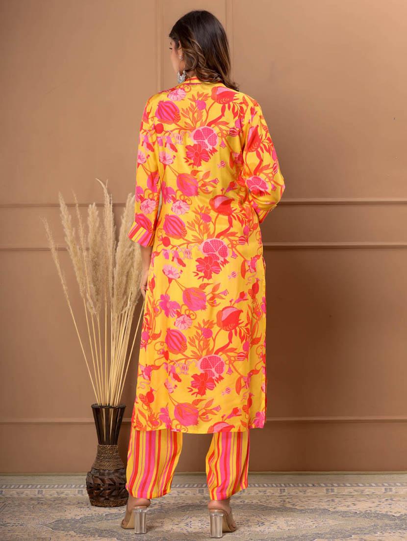 printed kurta pant set - 20068479 - Standard Image - 3