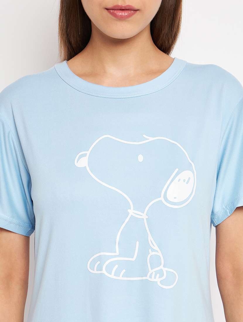 round neck printed nightwear pyjama set  - 20069876 -  Standard Image - 5