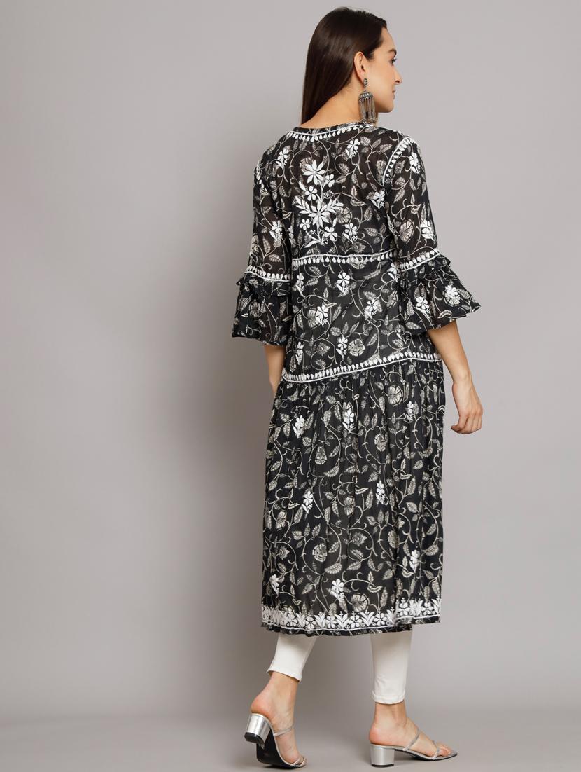women's front slit kurta - 20070437 - Standard Image - 3