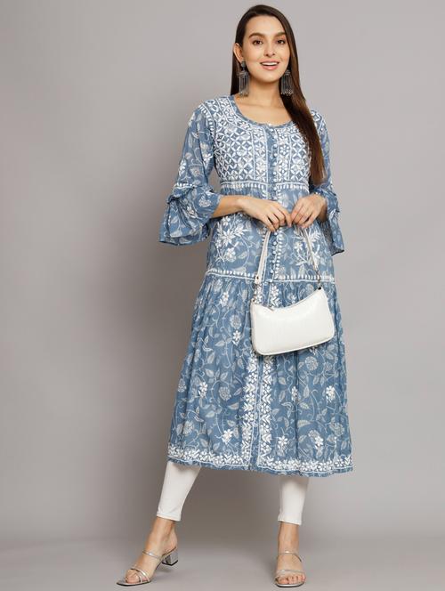 women's front slit kurta - 20070439 - Standard Image - 0