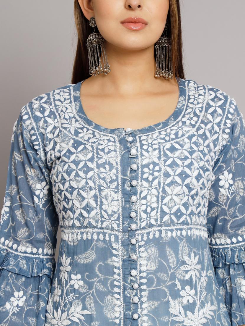 women's front slit kurta - 20070439 - Standard Image - 5