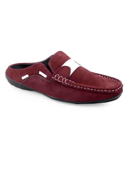 red solid slip-on mules - 20070542 - Standard Image - 0