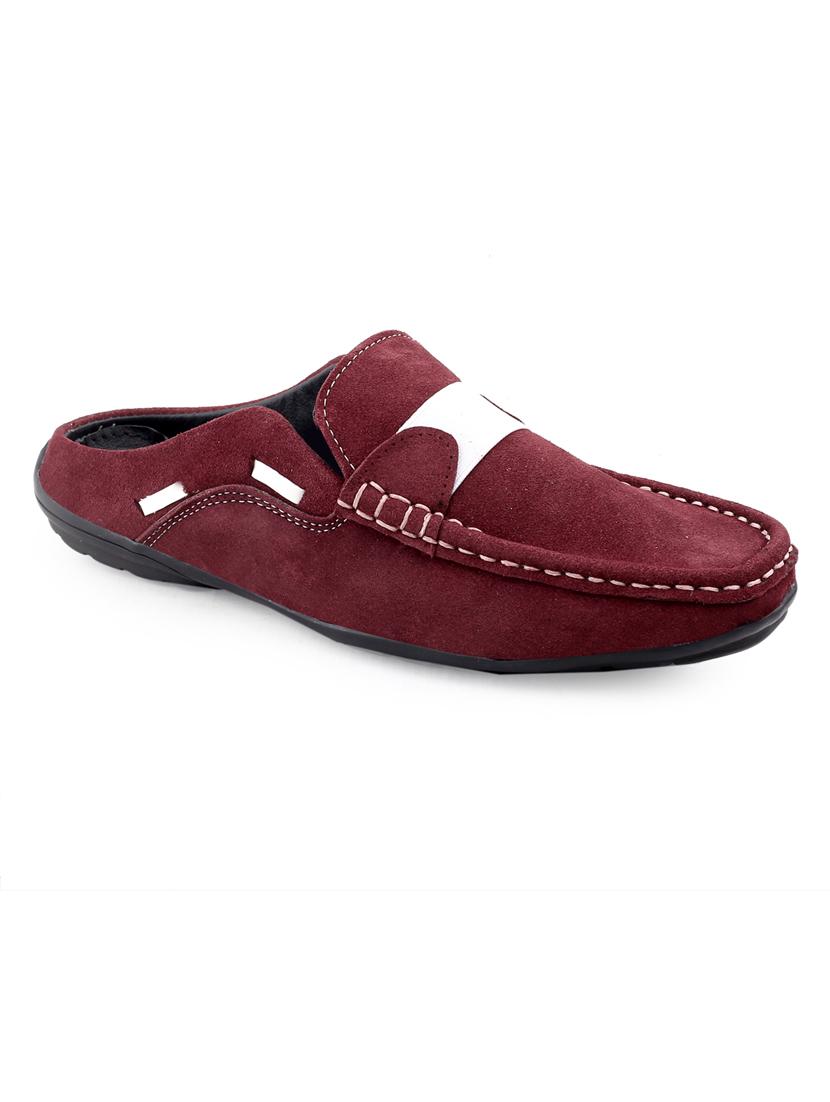 red solid slip-on mules - 20070542 - Zoom Image - 0