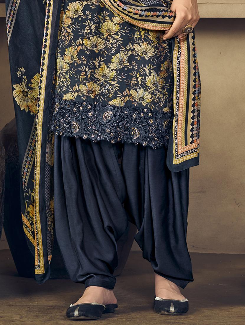 floral printed unstitched salwar suit - 20072440 - Standard Image - 3