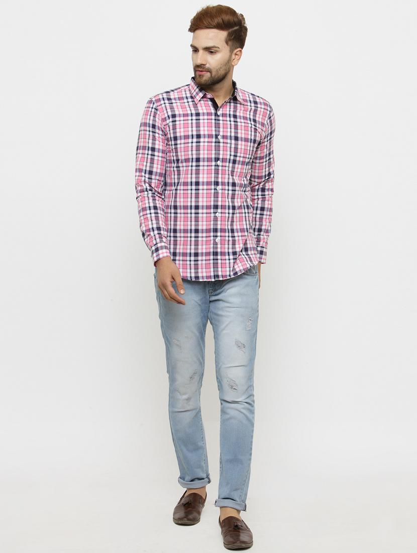 multi colored checkered casual shirt - 20072650 - Standard Image - 3
