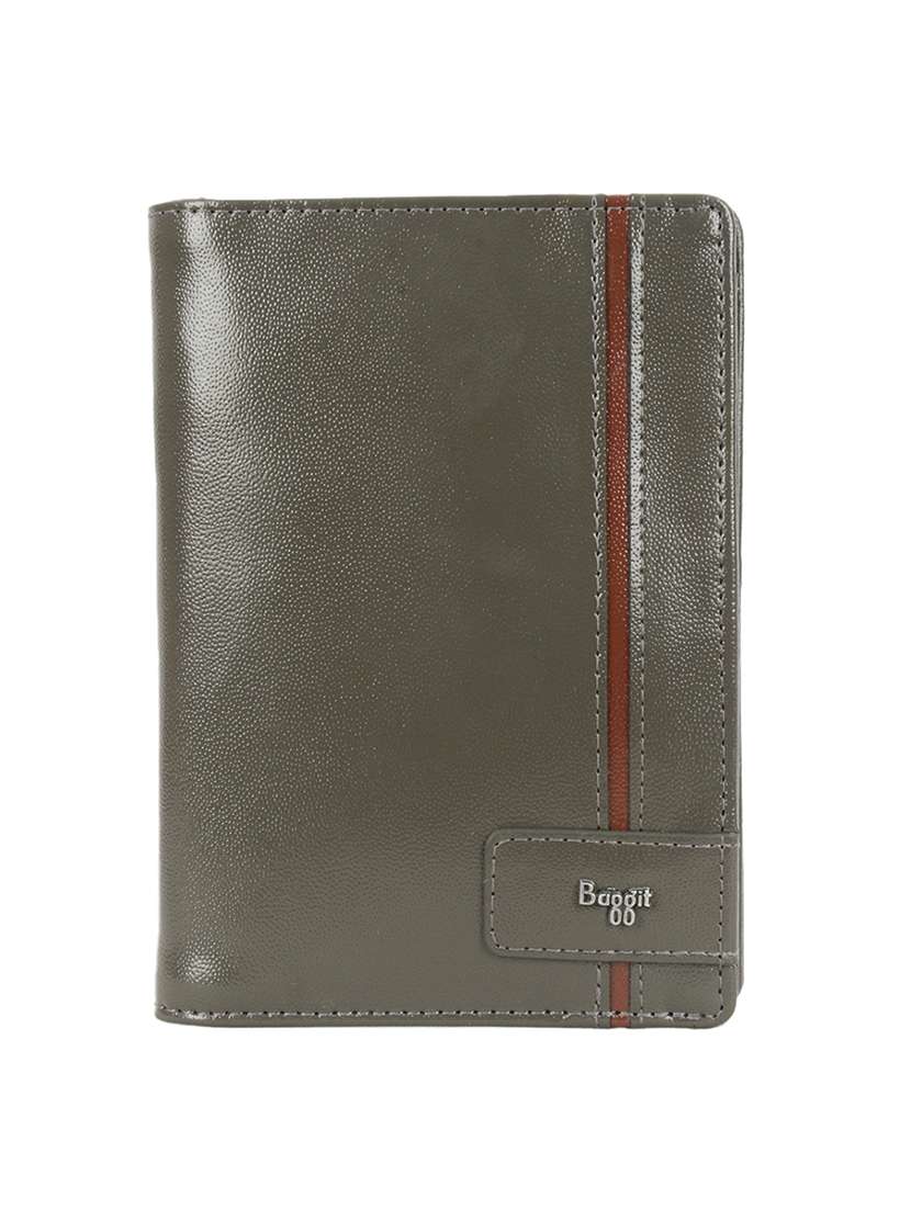 solid leatherette wallet