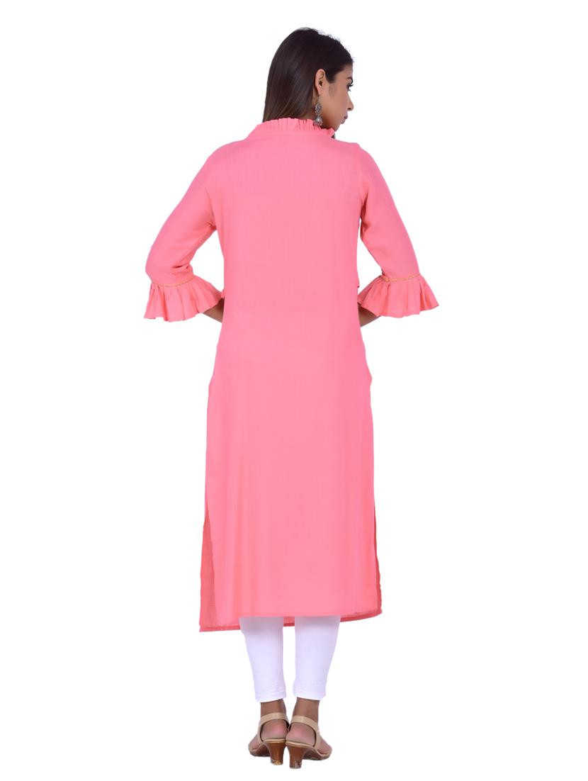 women's straight kurta - 20078326 - Standard Image - 3