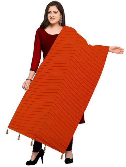 red striped dupatta - 20082874 -  Standard Image - 0