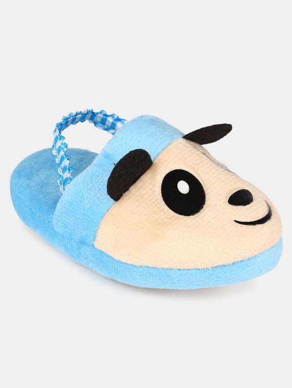 blue fabric flip flop