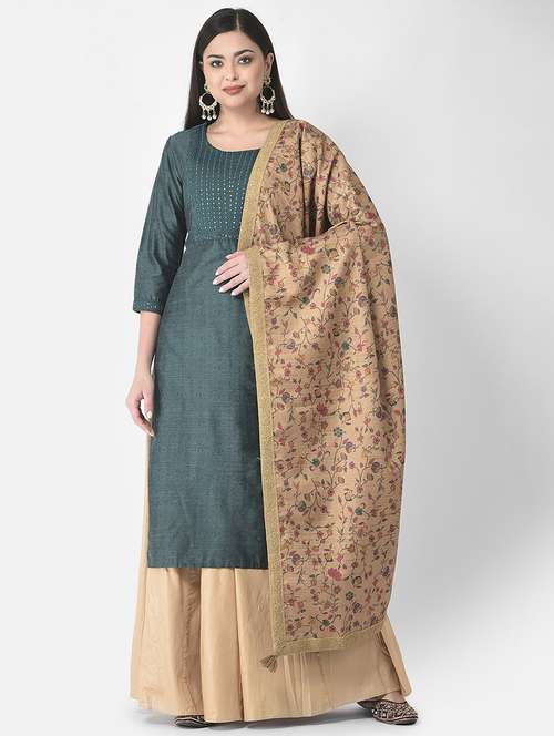round neck printed straight kurta - 20083187 - Standard Image - 0