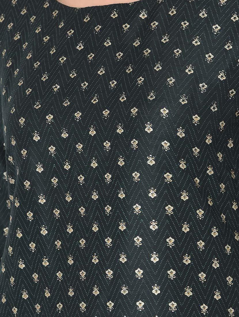 round neck printed straight kurta - 20083194 - Standard Image - 5