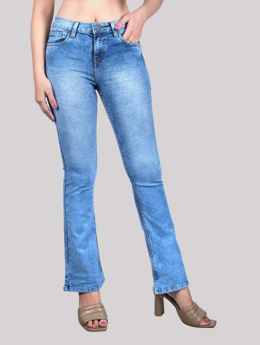 light blue mid rise denim jean - 20085272 - Zoom Image - 0