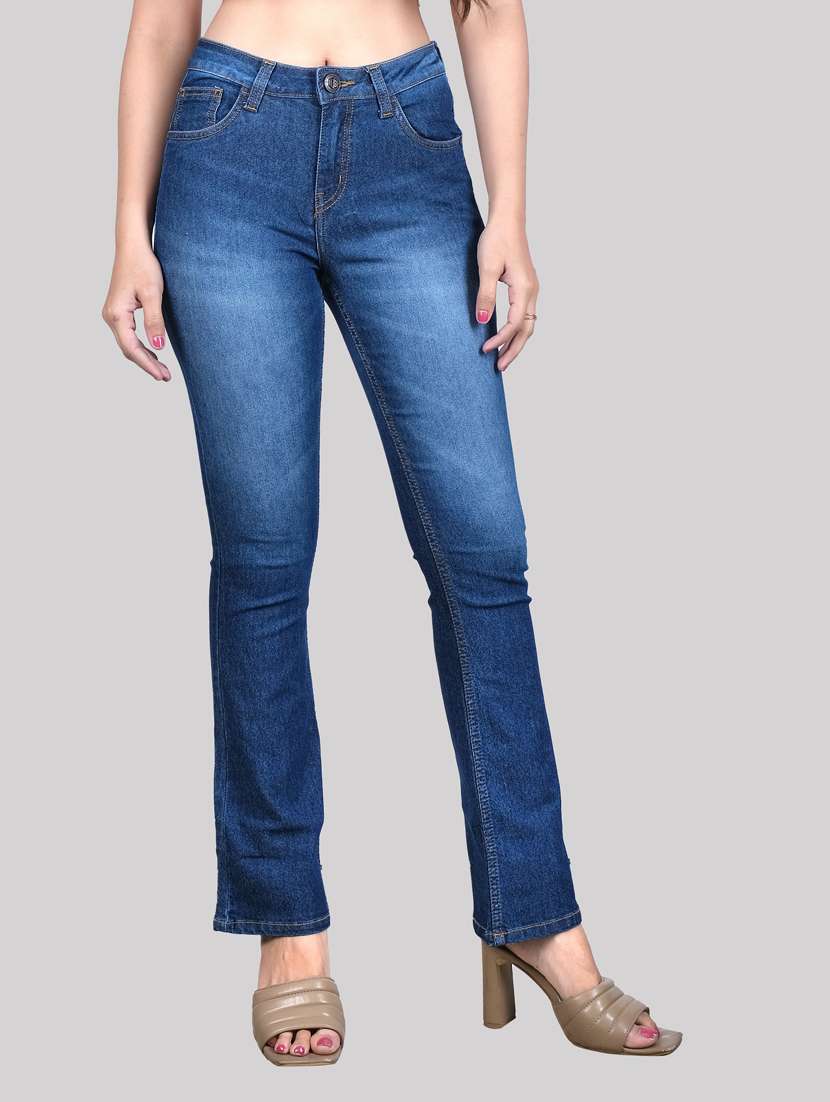 blue mid rise denim jean - 20085273 - Zoom Image - 0