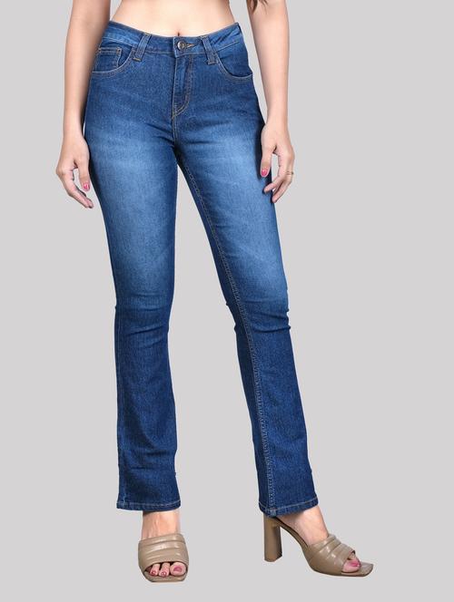 dark blue mid rise denim jean - 20085275 - Standard Image - 0