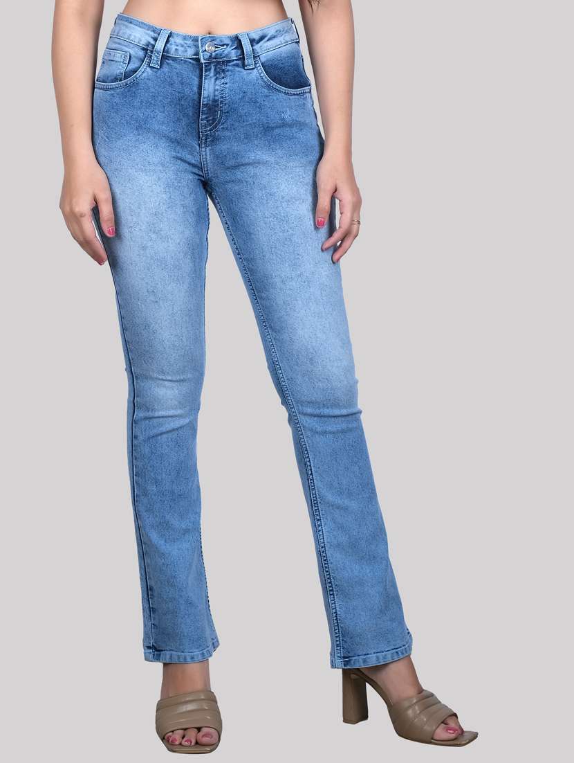 light blue mid rise denim jean - 20085276 -  Zoom Image - 0