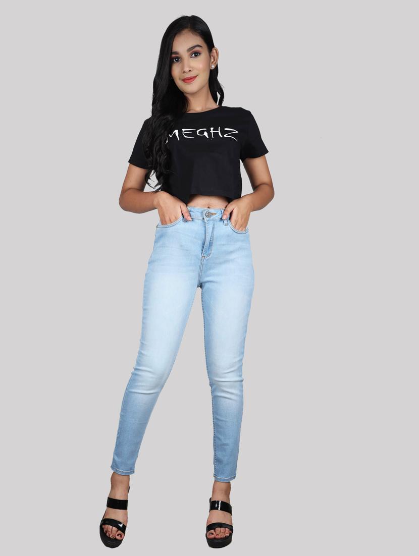 light blue solid mid rise denim jean - 20085289 - Standard Image - 3