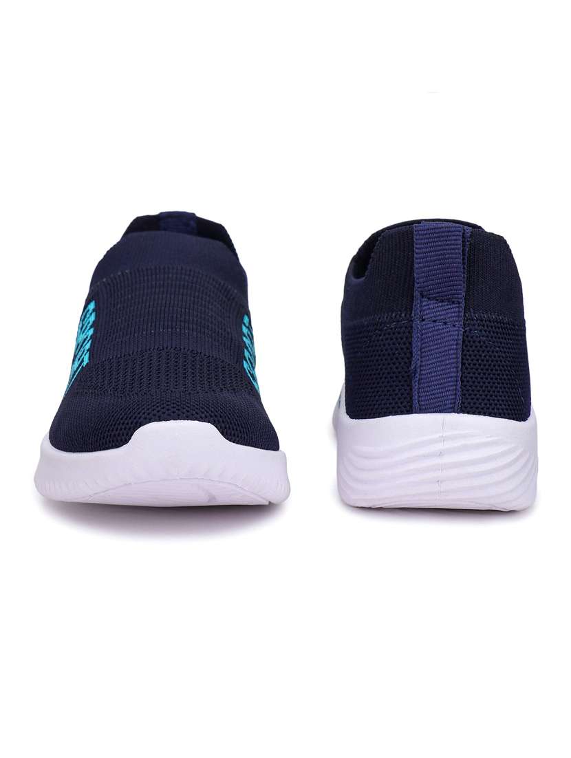 blue solid slip-on sports shoes - 20088079 - Standard Image - 3