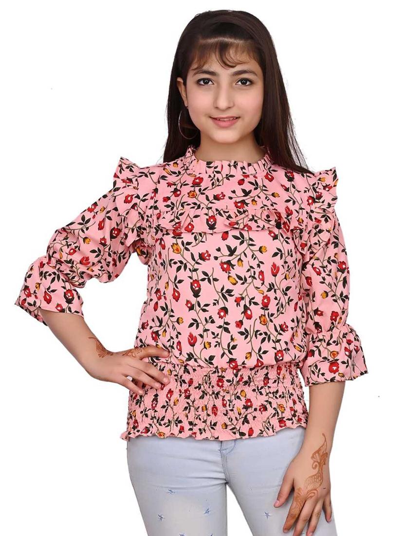 pink cotton blend top - 20088280 - Zoom Image - 0