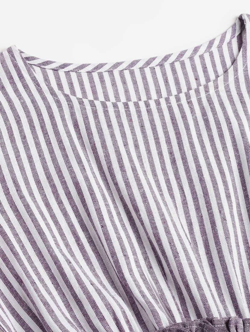 women's peplum round neck top - 20088985 -  Standard Image - 5