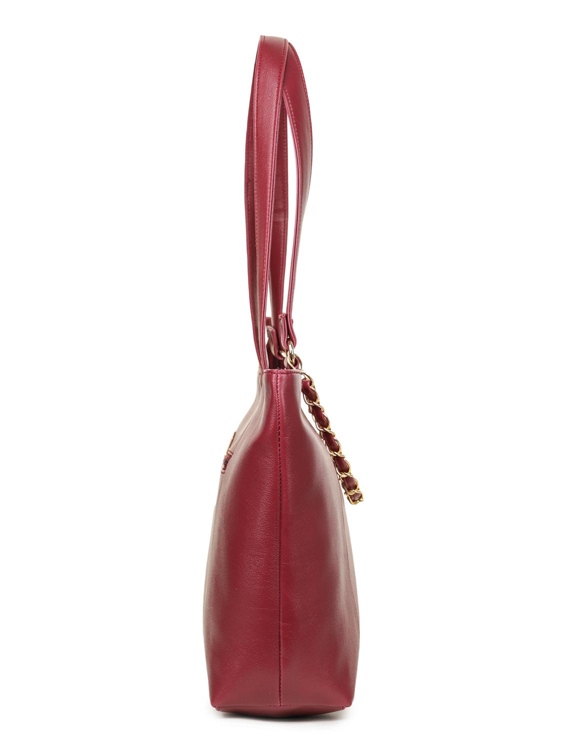 maroon polyester handbag - 20098128 - Standard Image - 3