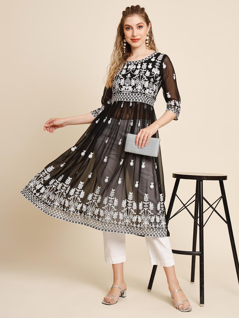 women's flared kurta - 20098275 - Standard Image - 3
