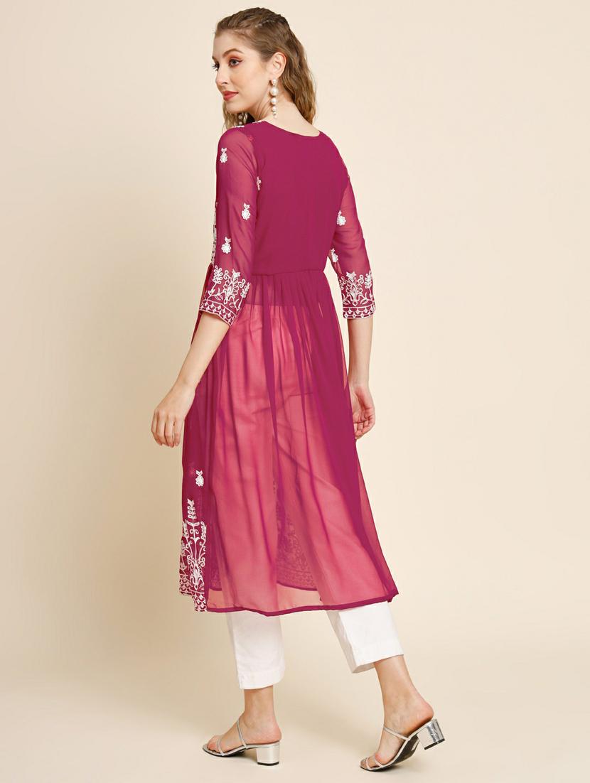 women's a-line kurta - 20098277 - Standard Image - 3