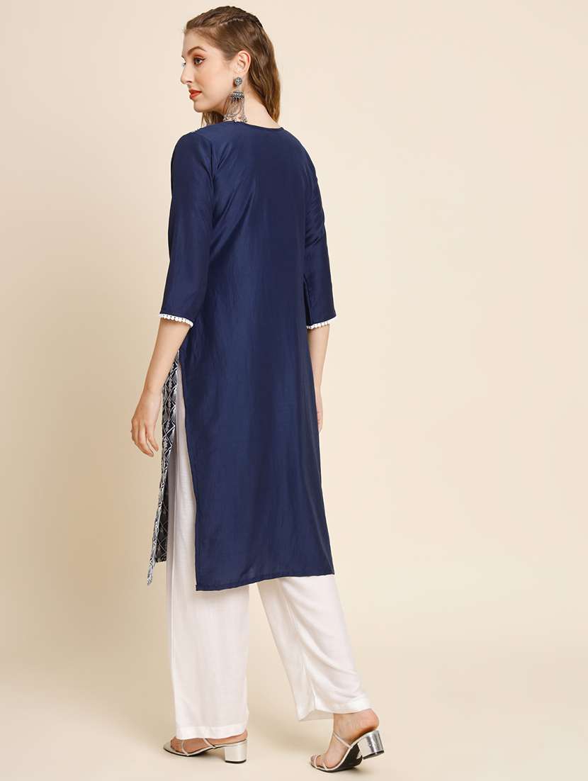 women's straight kurta - 20098302 -  Standard Image - 3