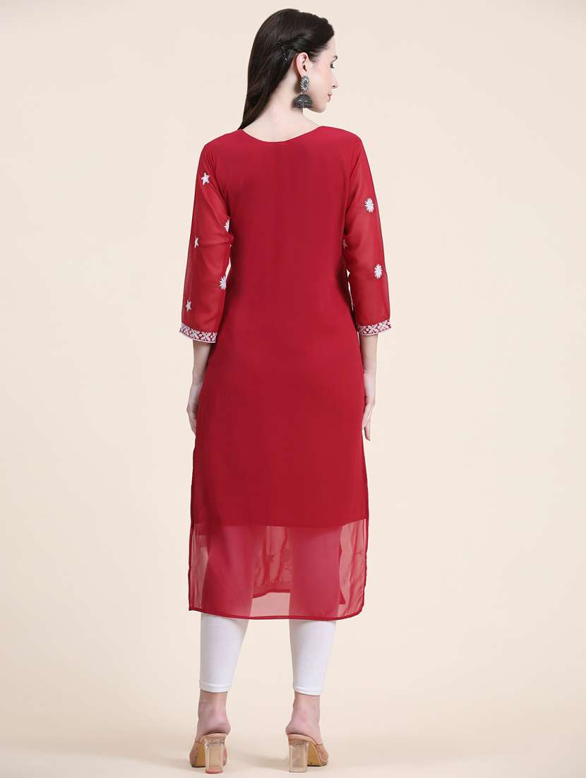 women's straight kurta - 20098374 -  Standard Image - 3