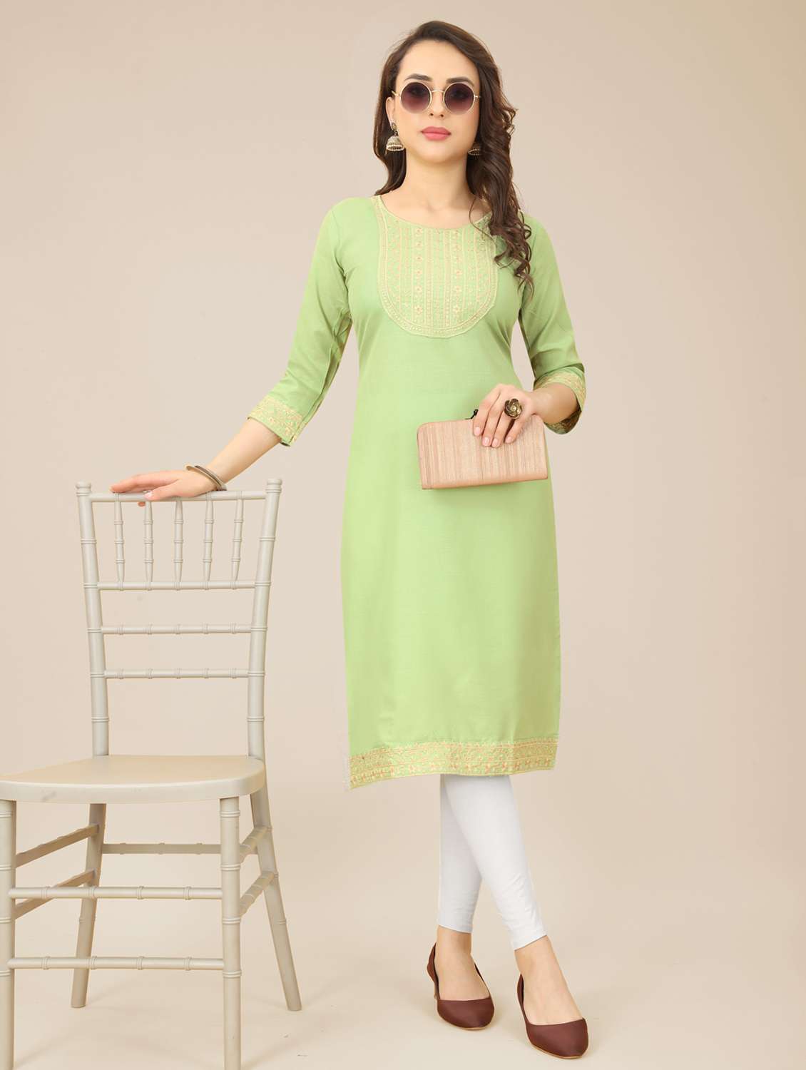 women's straight kurta - 20098429 -  Standard Image - 3