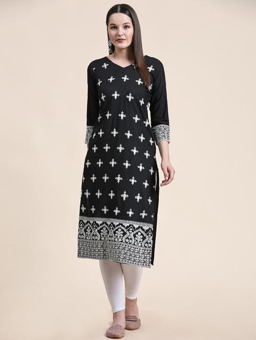 women's straight kurta - 20098455 - Standard Image - 0