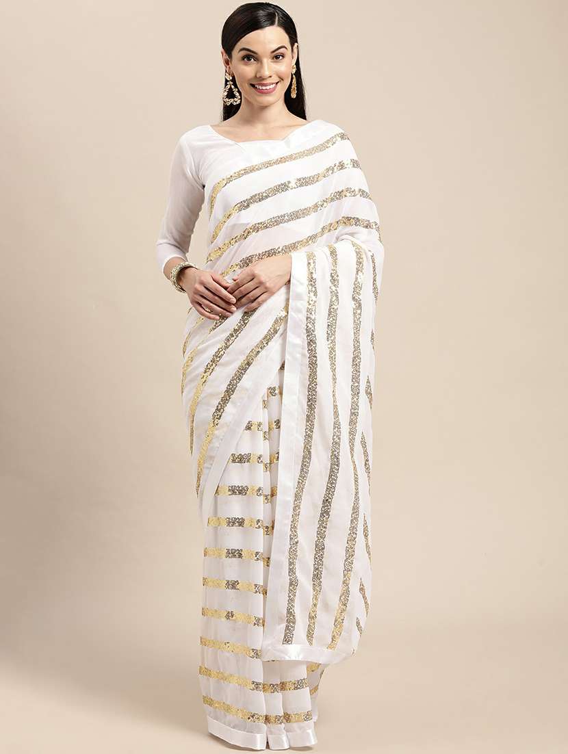 women's embellished saree with blouse