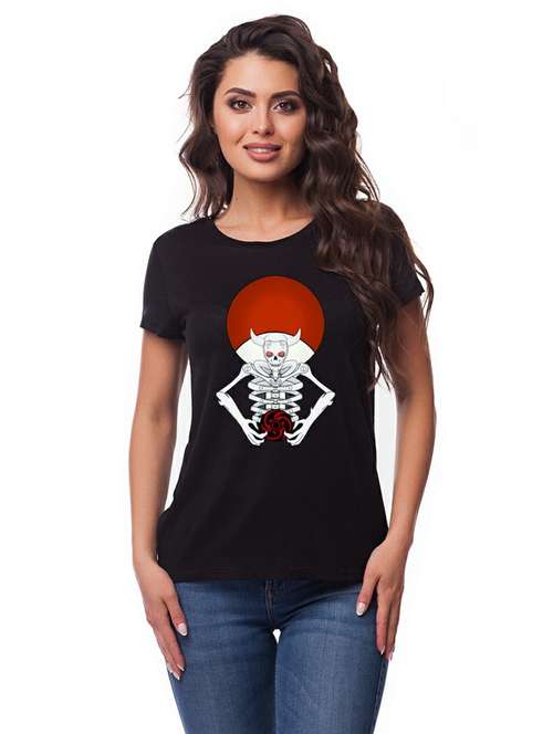 black cotton blend regular tshirt - 20099172 -  Standard Image - 0