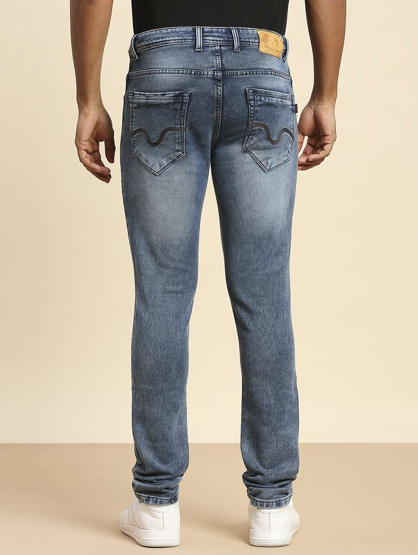 mens skinny fit plain jeans - 20099569 -  Standard Image - 3