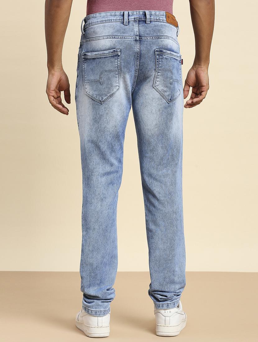mens relaxed fit plain jeans - 20099571 - Standard Image - 3