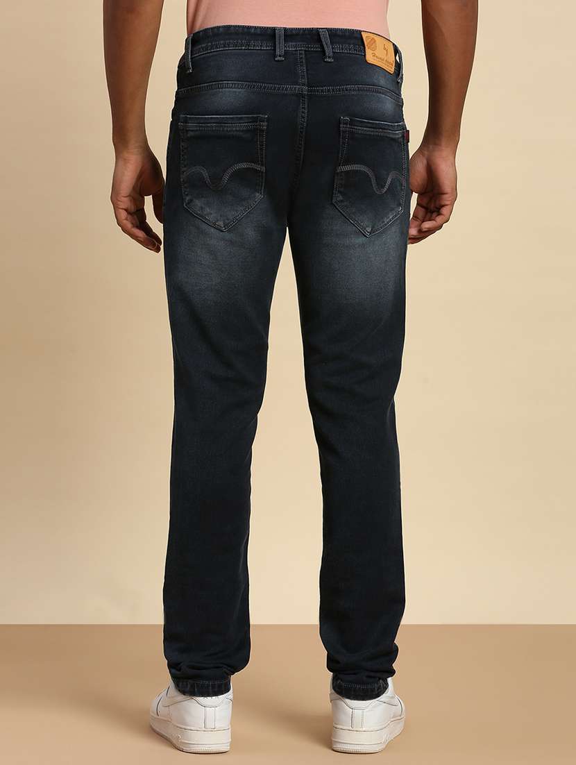 mens relaxed fit plain jeans - 20099572 - Standard Image - 3