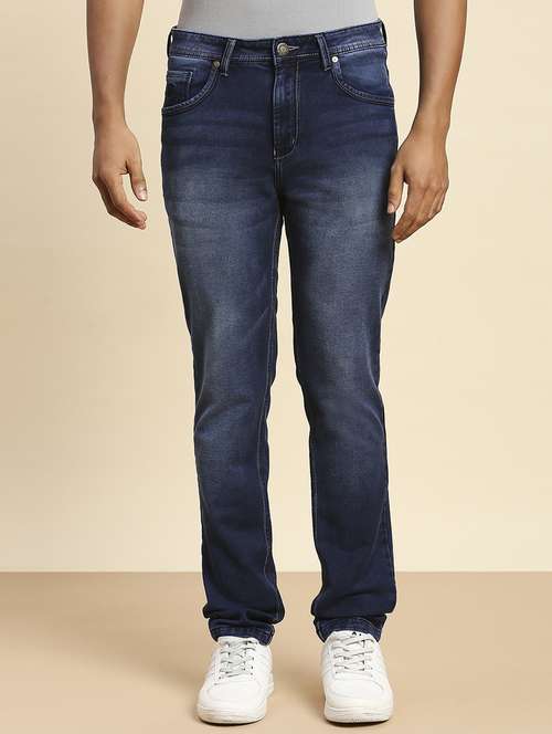 mens slim fit plain jeans - 20099574 - Standard Image - 0