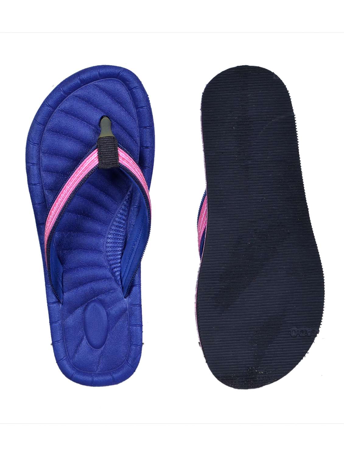 blue textured slippers - 20101876 -  Standard Image - 3