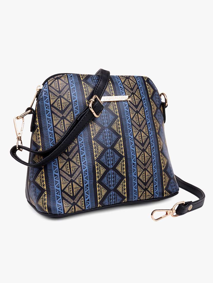 printed leatherette sling bag - 20102674 - Standard Image - 3