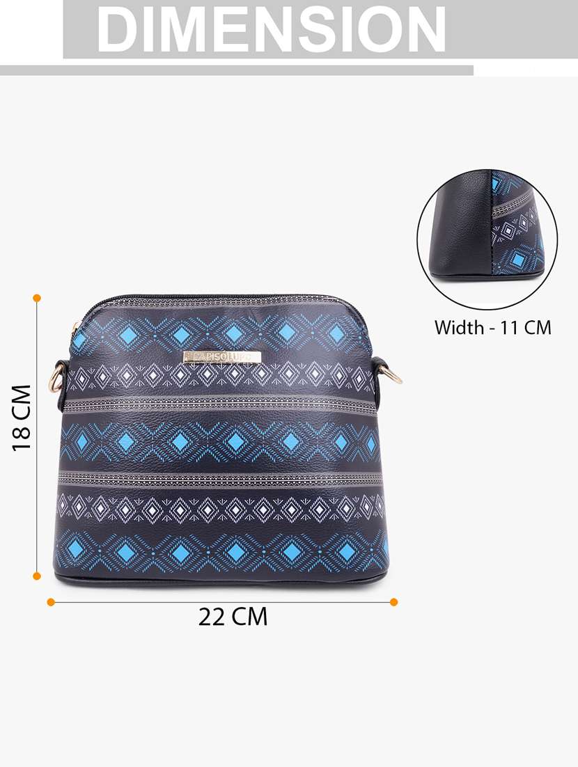 printed leatherette sling bag - 20102675 - Standard Image - 5