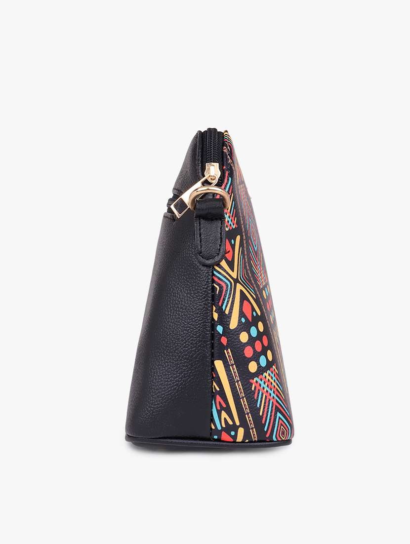 printed leatherette sling bag - 20102676 - Standard Image - 5