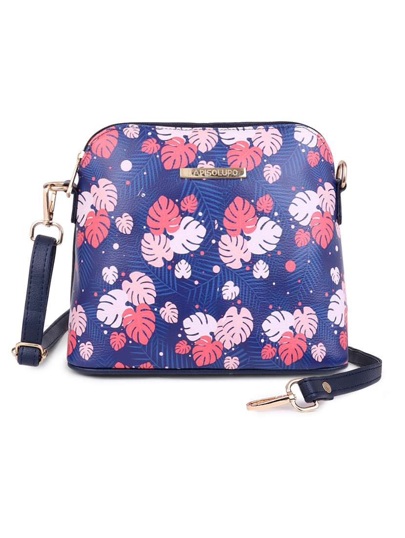 printed leatherette sling bag - 20102677 - Zoom Image - 0