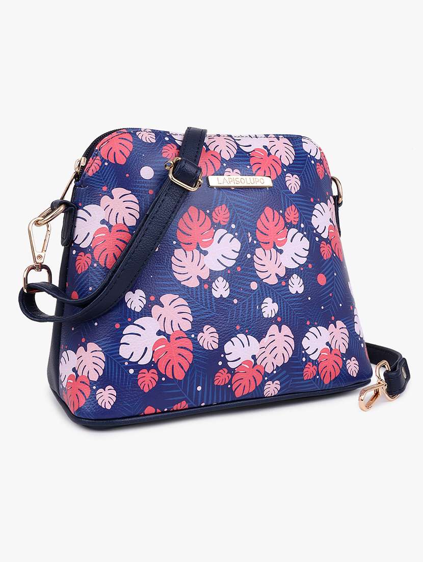 printed leatherette sling bag - 20102677 - Standard Image - 3