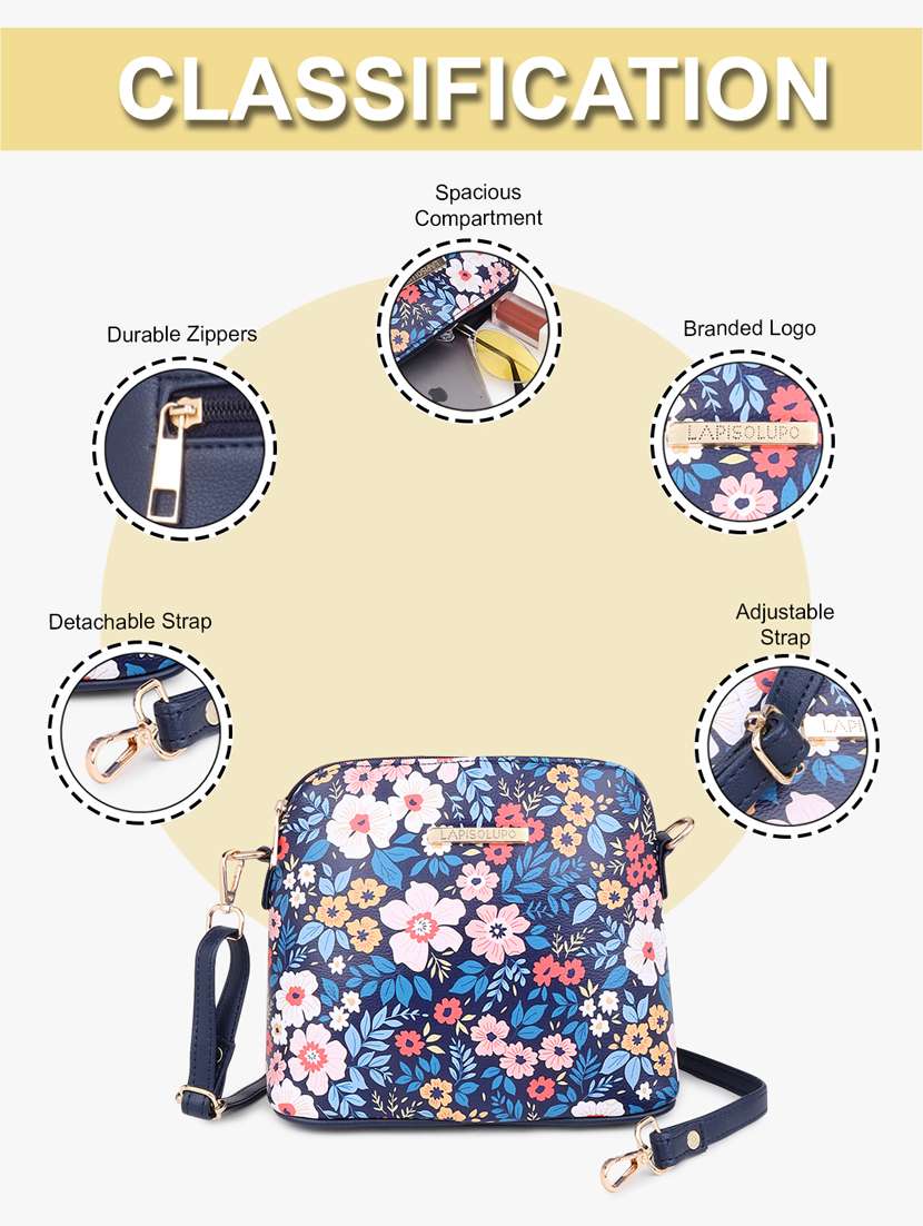 printed leatherette sling bag - 20102679 - Standard Image - 8