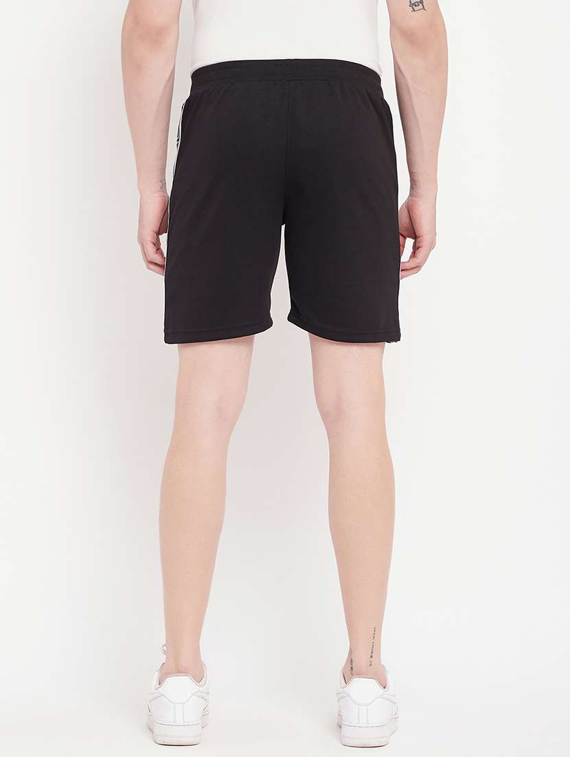 black cotton blend short - 20106706 -  Standard Image - 3