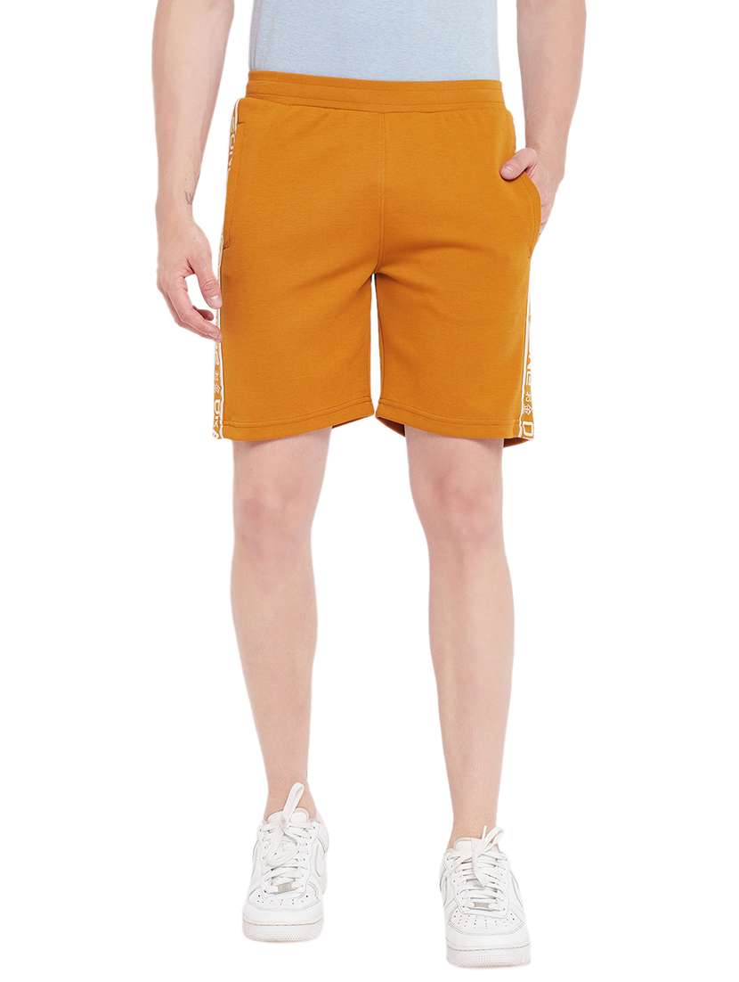 yellow cotton blend short
