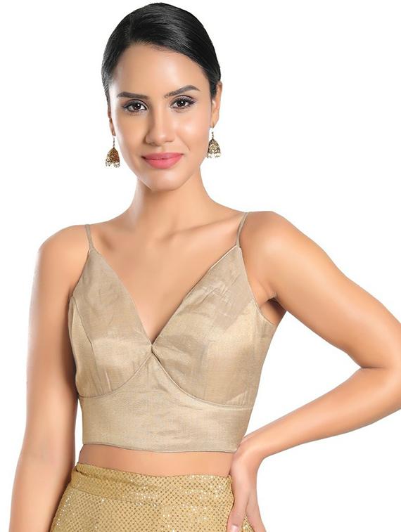 v neck plain regular blouse - 20110562 -  Zoom Image - 0