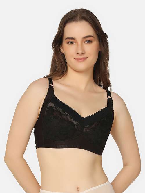 black lace minimizer bra - 20110770 -  Standard Image - 0