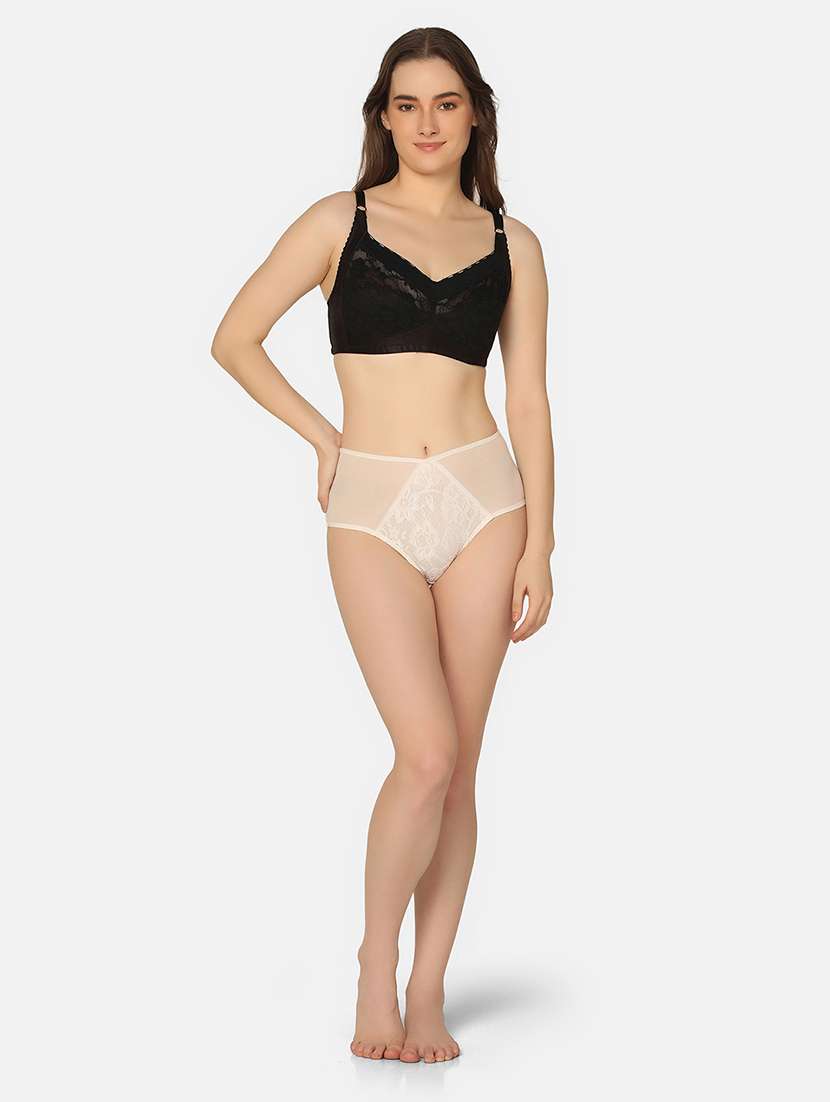 black lace minimizer bra - 20110770 - Standard Image - 3